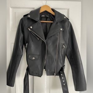 ZARA faux leather jacket
